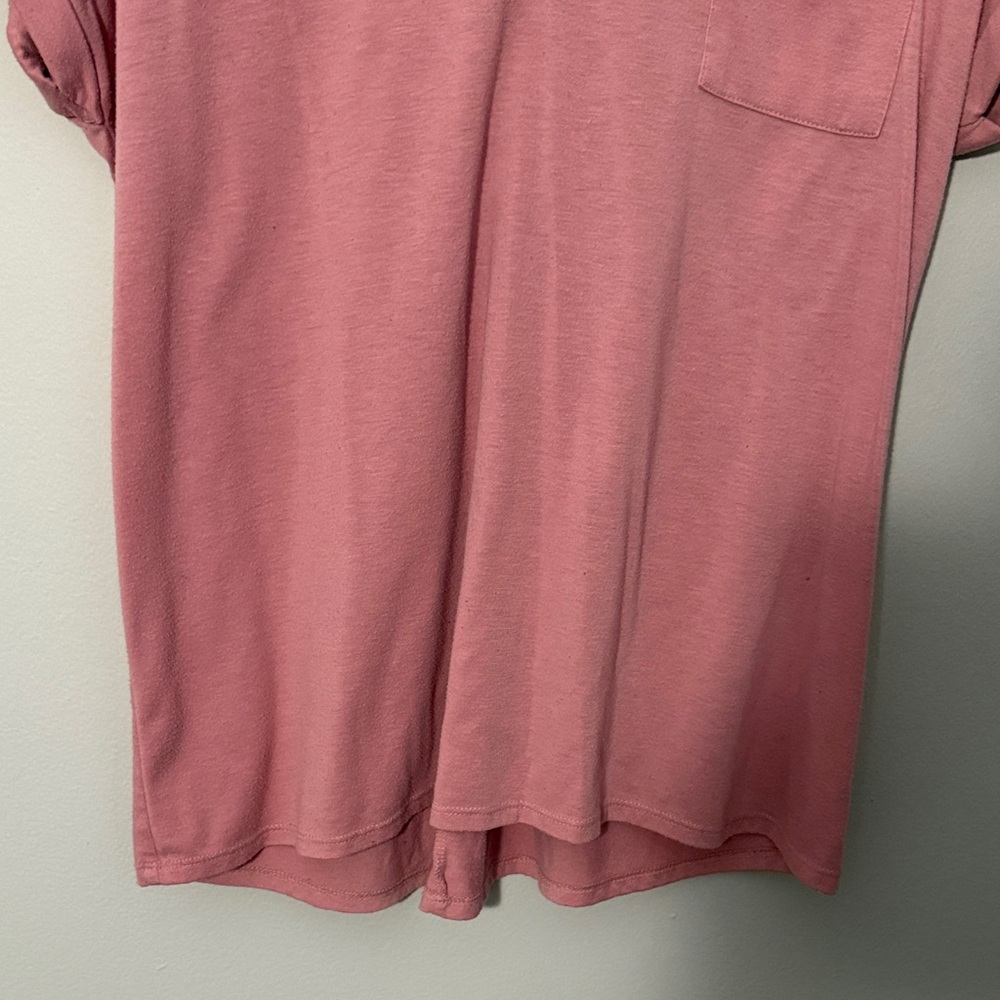 Pink V-Neck Tee - Picture 4 of 7